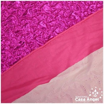 PUNTO FUCSIA CON ACOLCHADO LAMÉ SERIE PADDY 150cm