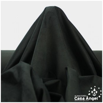 TELA DE PANA NEGRA CON LABRADO CANUTILLO SERIE TUMBO 150cm