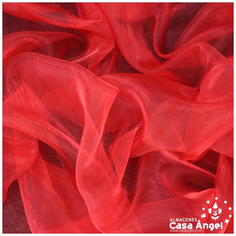 ORGANZA ROJA BRILLANTE SERIE NAHARO 150cm