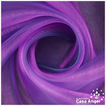 ORGANZA MORADA BRILLANTE SERIE NAHARO 150cm