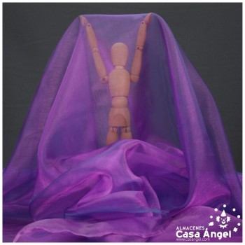 ORGANZA MORADA BRILLANTE SERIE NAHARO 150cm