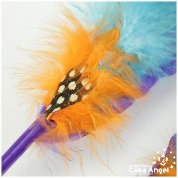 ADEREZO PAR DE PLUMAS MIXTAS CAYANA 28cm