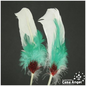 ADEREZO PAR DE PLUMAS MIXTAS MEJIRO 18cm