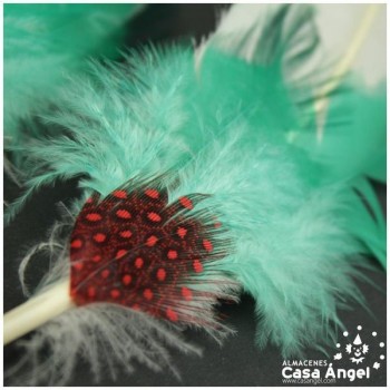 ADEREZO PAR DE PLUMAS MIXTAS MEJIRO 18cm