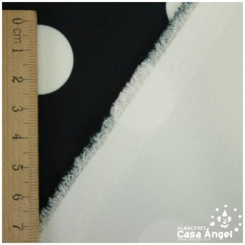 BIO ELASTIC DE LUNARES BLANCOS EN FONDO NEGRO 150cm