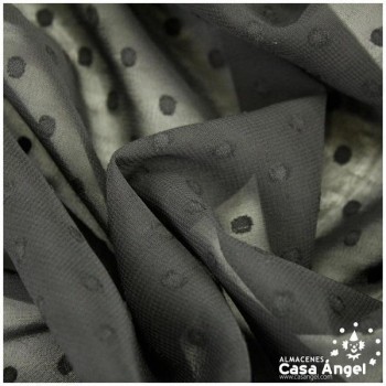 GASA CON TOPO PLUMETI NEGRO SERIE NOCHE 150cm