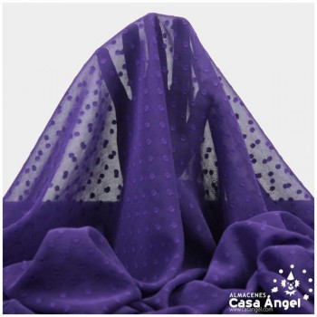 GASA CON TOPO PLUMETI MORADO SERIE NOCHE 150cm
