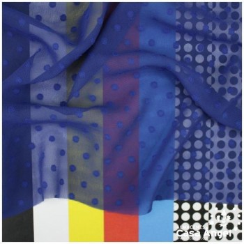 GASA CON TOPO PLUMETI AZUL SERIE NOCHE 150cm