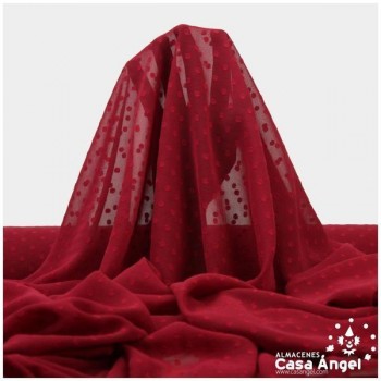 GASA CON TOPO PLUMETI GRANATE SERIE NOCHE 150cm