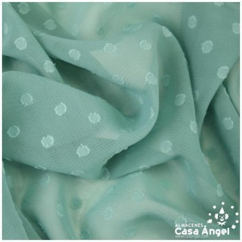 GASA CON TOPO PLUMETI VERDE ESMERALDA SERIE NOCHE 150cm