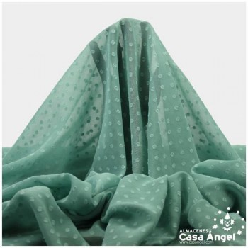 GASA CON TOPO PLUMETI VERDE ESMERALDA SERIE NOCHE 150cm