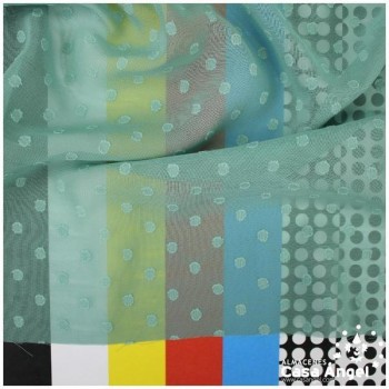 GASA CON TOPO PLUMETI VERDE ESMERALDA SERIE NOCHE 150cm