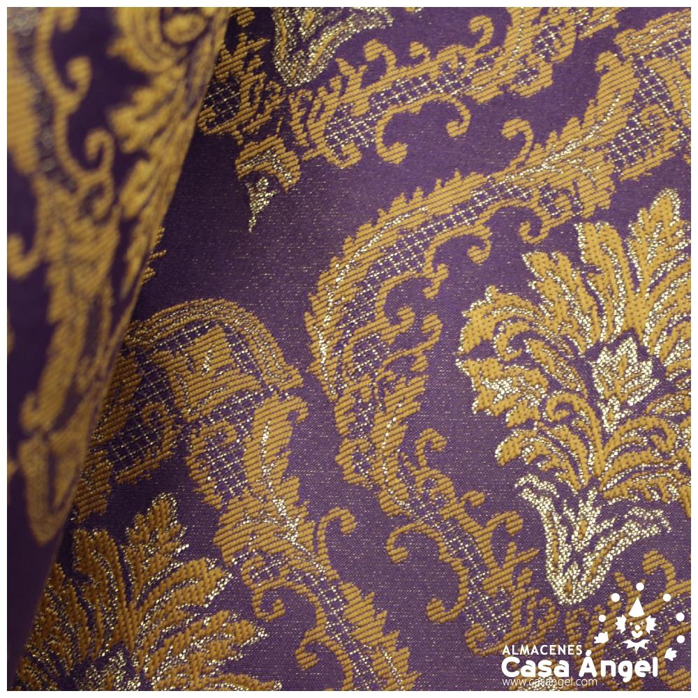 BROCADO MORADO BARROCO DE DOBLE ANCHO SERIE ZAFRA 280cm