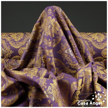 BROCADO MORADO BARROCO DE DOBLE ANCHO SERIE ZAFRA 280cm