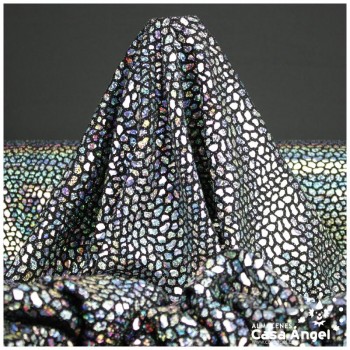 PUNTO FIESTA CON ACETATO PLATA HOLOGRAMA SERIE DRAC-ARIS 150cm