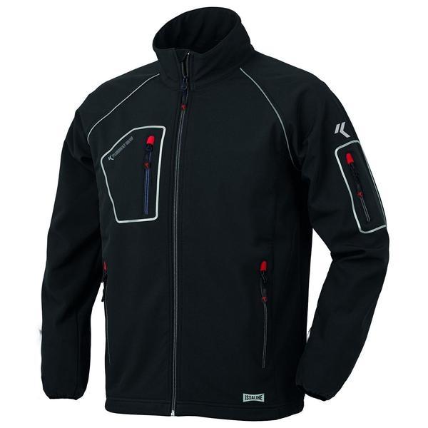 CHAQUETA ISSALINE SOFTSHELL NEGRO MODELO JUST