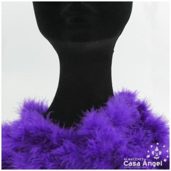 TIRA DE PLUMAS MARABÚ POR METRO MORADO 8gr/m