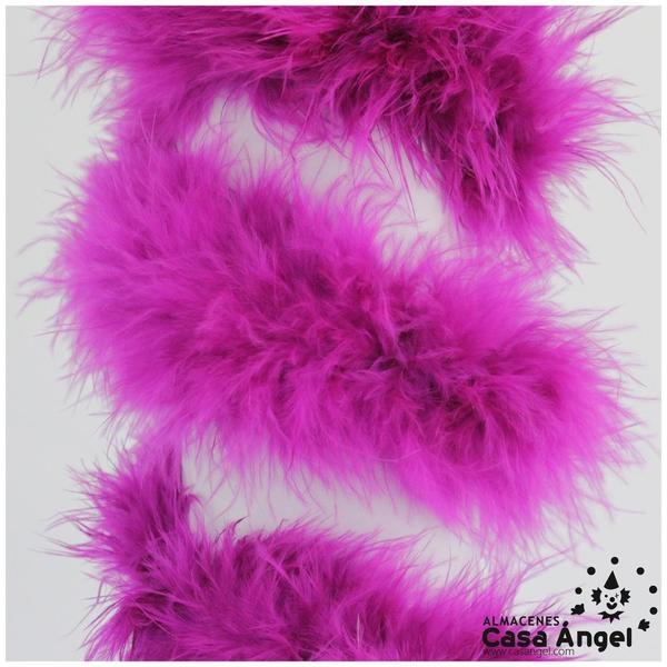 TIRA DE PLUMAS MARABÚ POR METRO FRAMBUESA 8gr/m