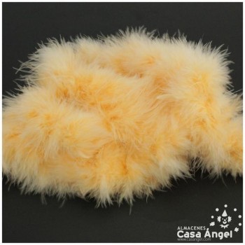 TIRA DE PLUMAS MARABÚ POR METRO SALMÓN 8gr/m