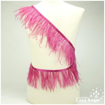 FLECO DE PLUMAS DE AVESTRUZ BUGANVILLA 12cm