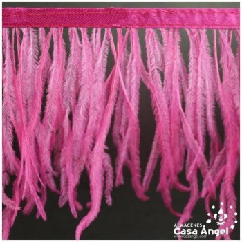 FLECO DE PLUMAS DE AVESTRUZ BUGANVILLA 12cm