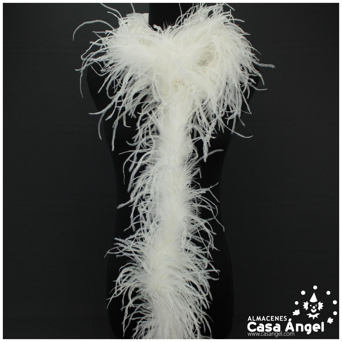 A Touch Luxurious Boas de plumas de avestruz blancas de 12 capas Glamorous  Events