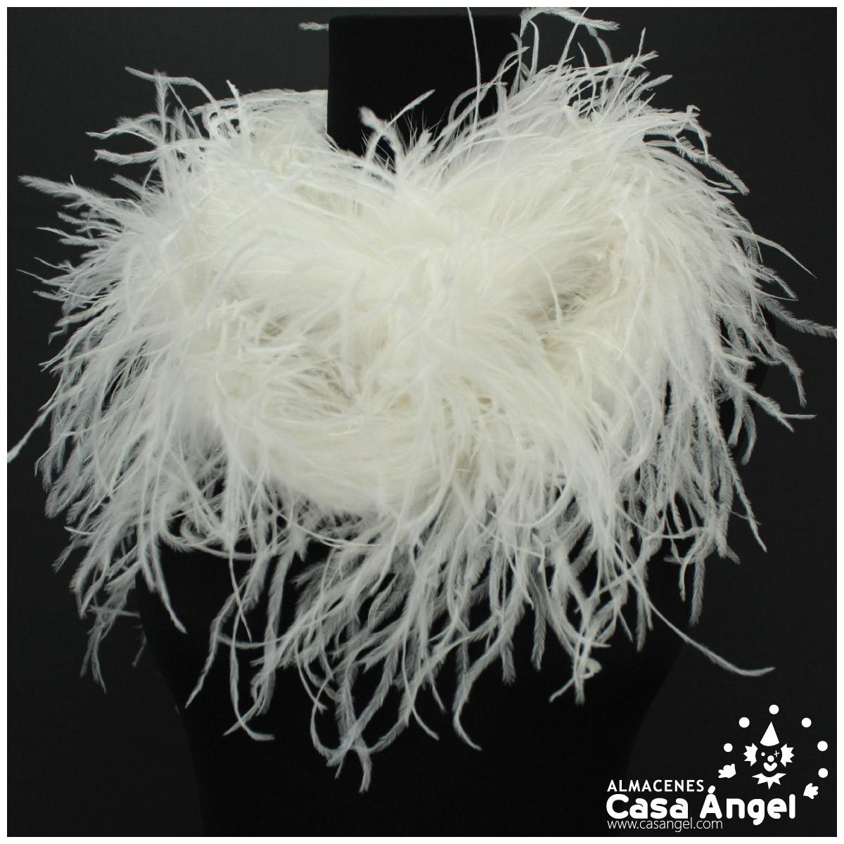 Boa de plumas de avestruz blanca de 3 capas y 1,5 M de largo, alta calidad  A ESTRENAR -  México