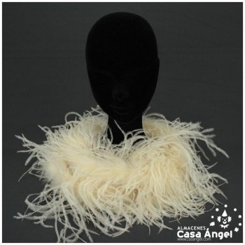BOA DE PLUMAS 190cm CRUDO DE AVESTRUZ 35gr