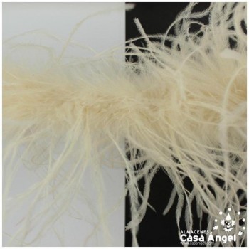 BOA DE PLUMAS 190cm CRUDO DE AVESTRUZ 35gr