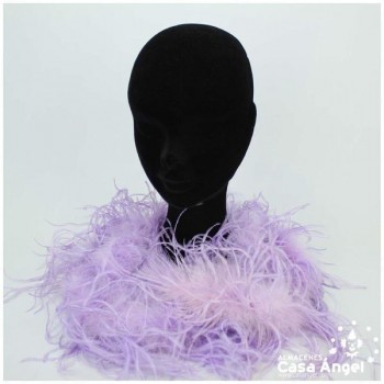 BOA DE PLUMAS 190cm LILA DE AVESTRUZ 35gr
