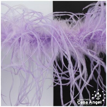 BOA DE PLUMAS 190cm LILA DE AVESTRUZ 35gr