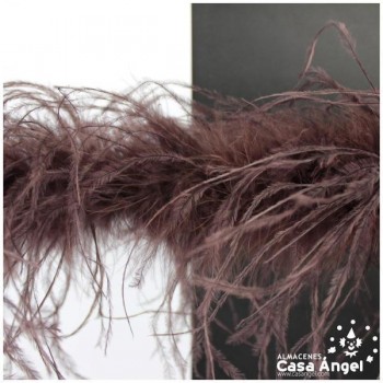 BOA DE PLUMAS 190cm MARRONES DE AVESTRUZ 35gr