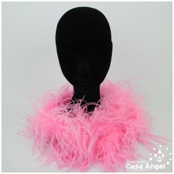 BOA DE PLUMAS 190cm ROSA DE AVESTRUZ 35gr