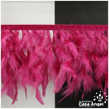 FLECO DE PLUMAS BUGANVILLA DE PAVO CON PUNTA TAJADA 12cm