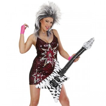 GUITARRA HINCHABLE ROCKSTAR ZEBRA 95cm
