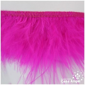 FLECO DE PLUMAS DE MARABÚ FUCSIA 6cm