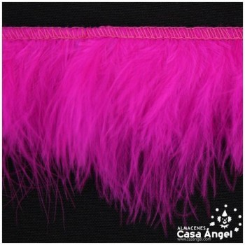 FLECO DE PLUMAS DE MARABÚ FUCSIA 6cm