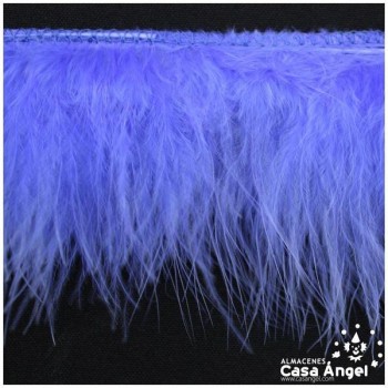 FLECO DE PLUMAS DE MARABÚ MORADO CLARO 6cm