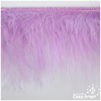 FLECO DE PLUMAS DE MARABÚ LILA 6cm