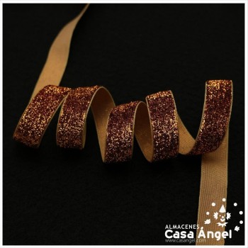 CINTA DE TERCIOPELO GLITTER 16mm
