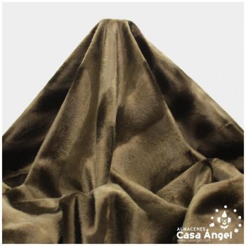 PELO CORTO MARRÓN SERIE VELBOA ZIGZAG A CONTRAPELO 150cm