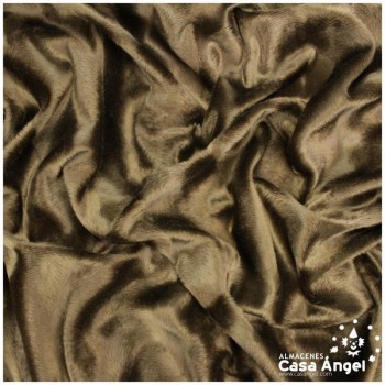PELO CORTO MARRÓN SERIE VELBOA ZIGZAG A CONTRAPELO 150cm