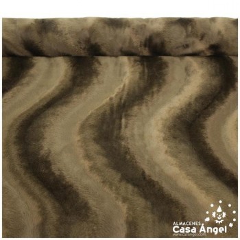 PELO CORTO MARRÓN SERIE VELBOA ZIGZAG A CONTRAPELO 150cm