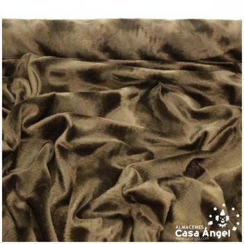 PELO CORTO MARRÓN SERIE VELBOA ZIGZAG A CONTRAPELO 150cm