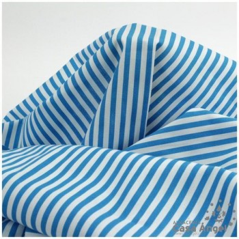 TELA RAYAS ALGODÓN TURQUESA 150cm