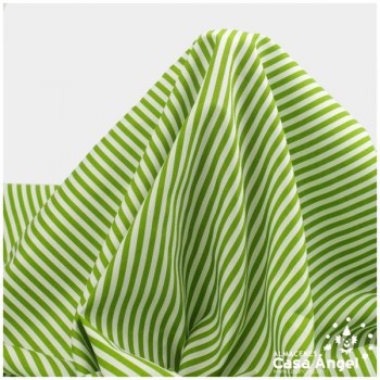 TELA RAYAS ALGODÓN VERDE PISTACHO 150cm
