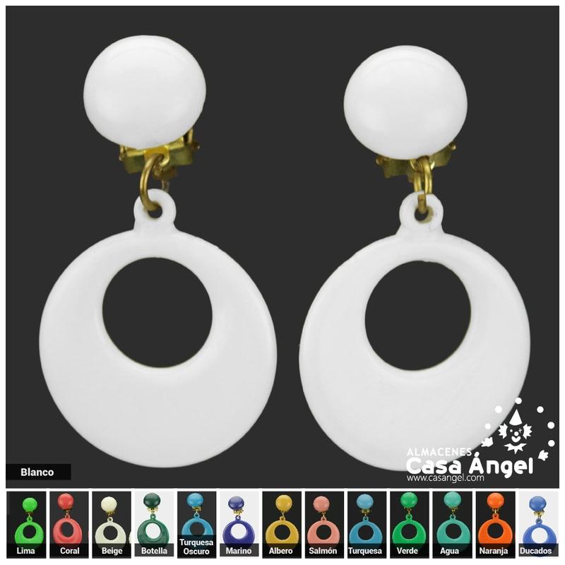 PENDIENTES FLAMENCOS DE DE ARO INFANTIL 26mm