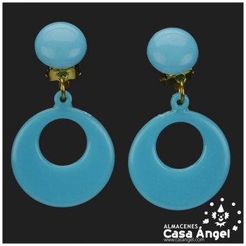 PENDIENTES FLAMENCOS DE DE ARO INFANTIL 26mm