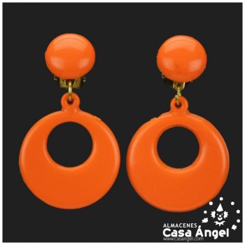 PENDIENTES FLAMENCOS DE DE ARO INFANTIL 26mm