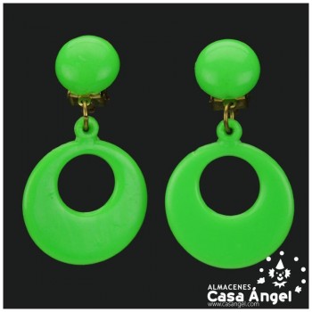 PENDIENTES FLAMENCOS DE DE ARO INFANTIL 26mm